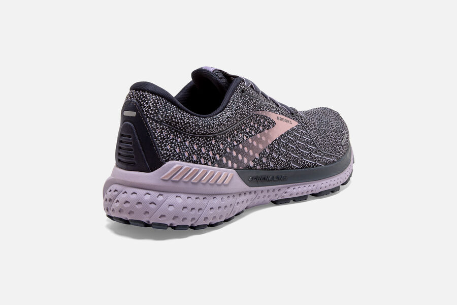 Brooks Running Shoes - Adrenaline GTS 21 Road Womens - Purple - JIO-567814